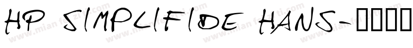 HP Simplifide Hans字体转换